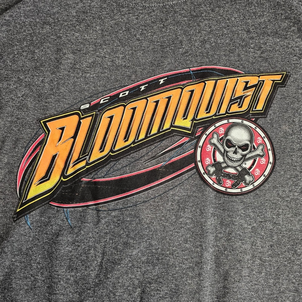 Scott Bloomquist‎ T-Shirt 3XL Evil Eye Double Graphic Gray Crew Neck - Picture 4 of 9